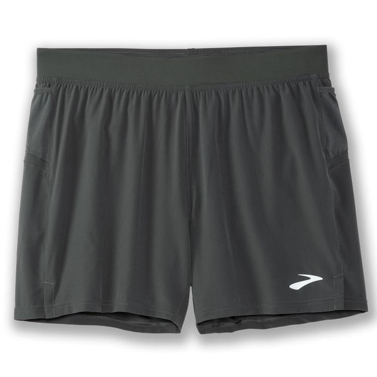 Brooks Sherpa 5 2-In-1 - Mens Running Shorts - Dark Oyster/Grey (63875QILN)